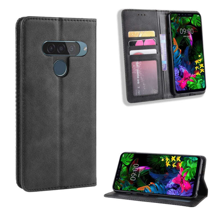 Magnetic Buckle Retro Crazy Horse Texture Horizontal Flip Leather Case for LG G8S ThinQ, with Hol...