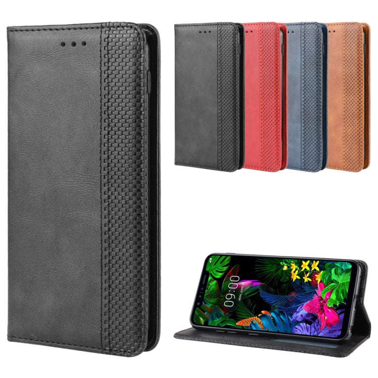 Magnetic Buckle Retro Crazy Horse Texture Horizontal Flip Leather Case for LG G8S ThinQ, with Hol...