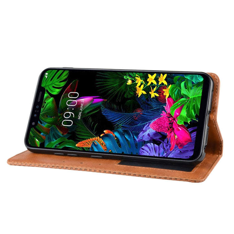 Magnetic Buckle Retro Crazy Horse Texture Horizontal Flip Leather Case for LG G8S ThinQ, with Hol...