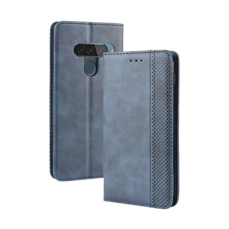 Magnetic Buckle Retro Crazy Horse Texture Horizontal Flip Leather Case for LG G8S ThinQ, with Hol...
