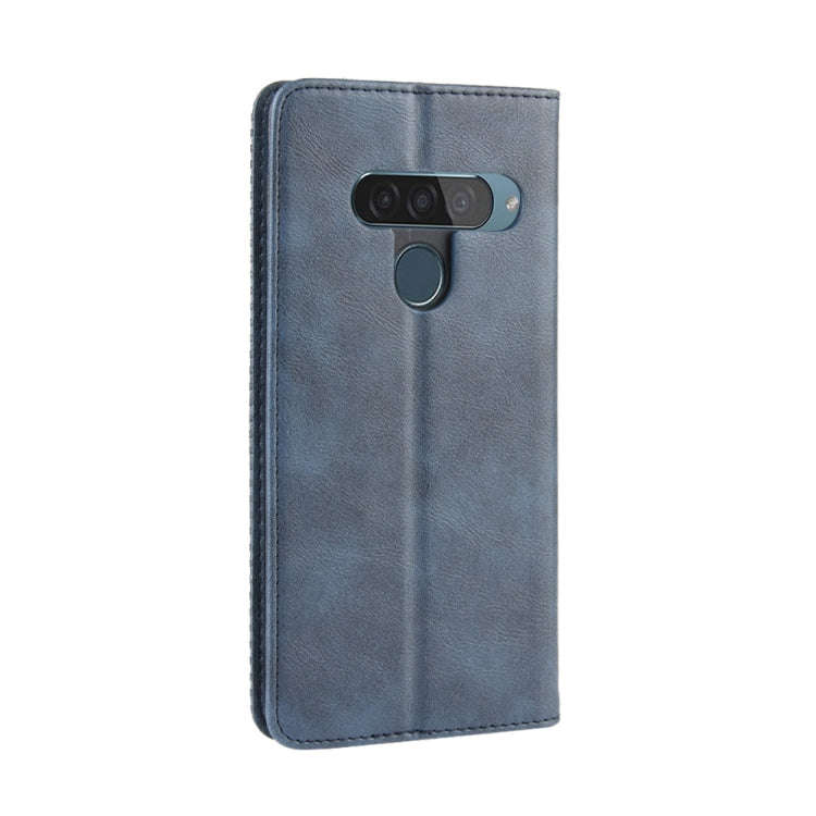 Magnetic Buckle Retro Crazy Horse Texture Horizontal Flip Leather Case for LG G8S ThinQ, with Hol...