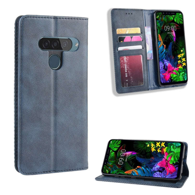 Magnetic Buckle Retro Crazy Horse Texture Horizontal Flip Leather Case for LG G8S ThinQ, with Hol...