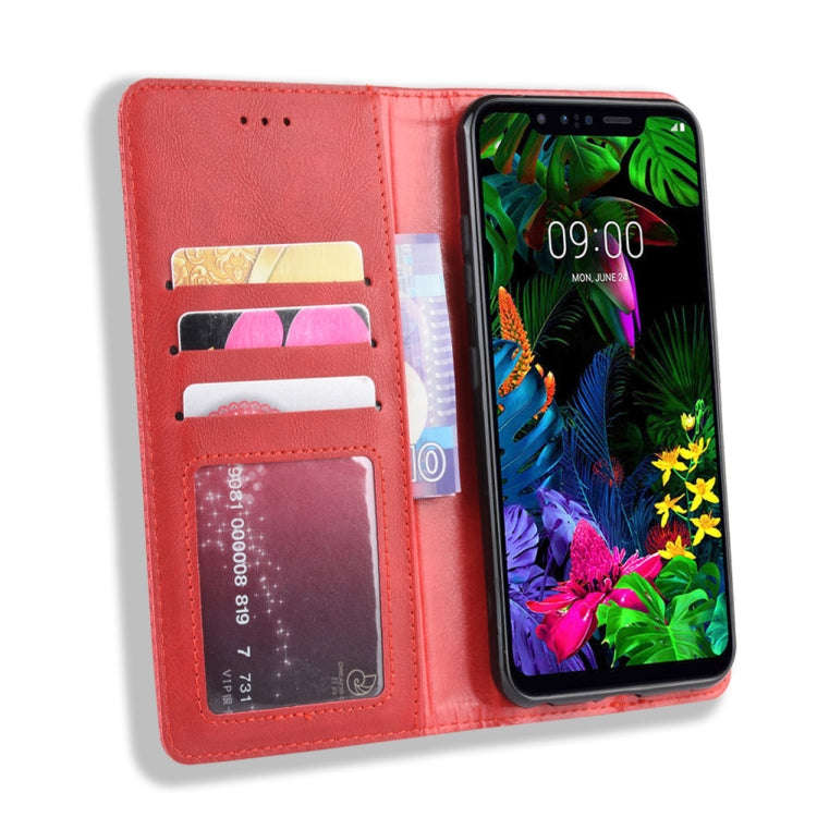 Magnetic Buckle Retro Crazy Horse Texture Horizontal Flip Leather Case for LG G8S ThinQ, with Hol...