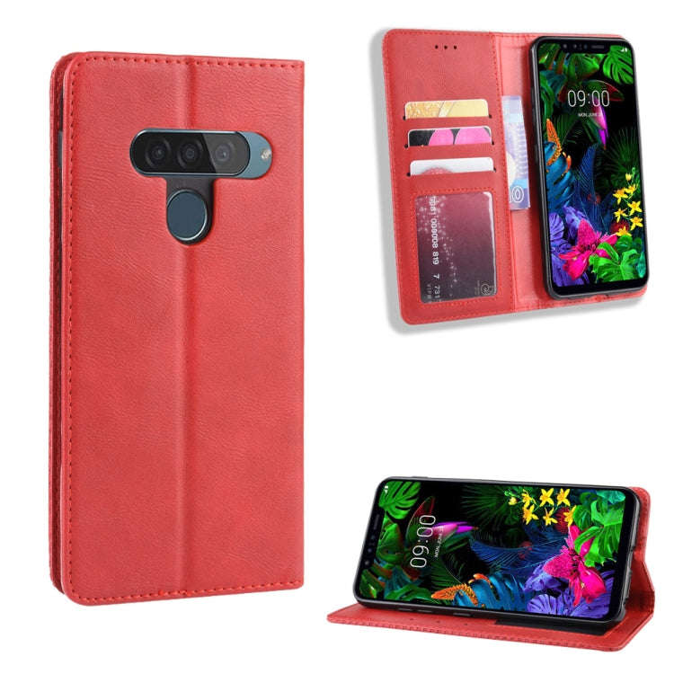 Magnetic Buckle Retro Crazy Horse Texture Horizontal Flip Leather Case for LG G8S ThinQ, with Hol...