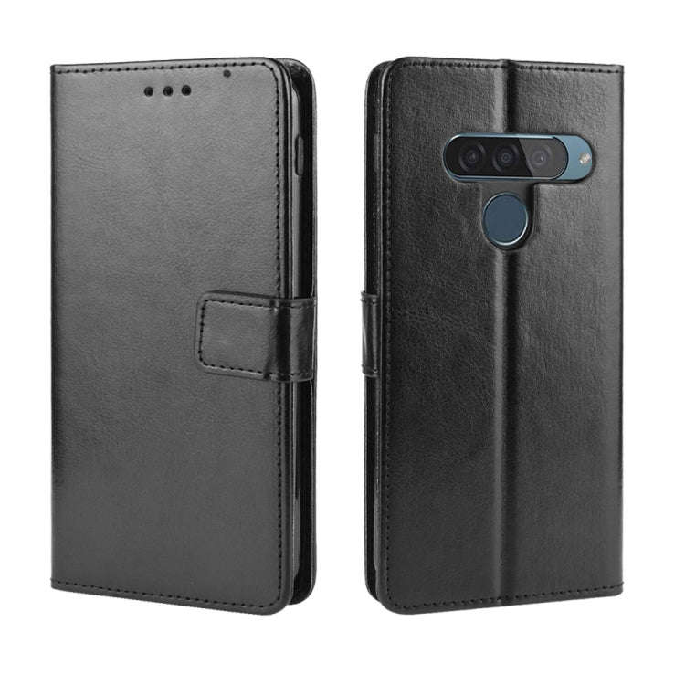 Retro Crazy Horse Texture Horizontal Flip Leather Case for LG G8S ThinQ , with Holder & Card Slot...