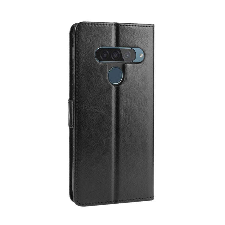 Retro Crazy Horse Texture Horizontal Flip Leather Case for LG G8S ThinQ , with Holder & Card Slot...