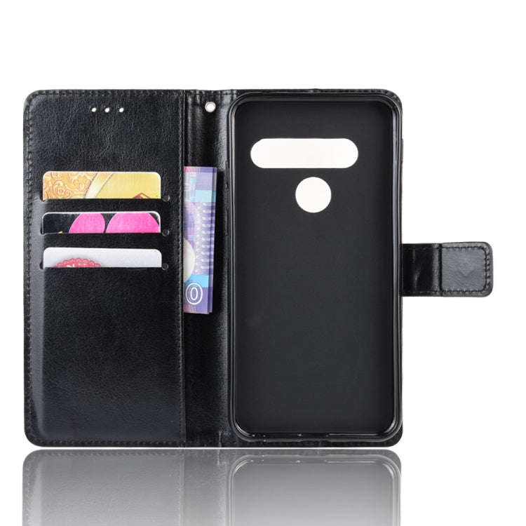Retro Crazy Horse Texture Horizontal Flip Leather Case for LG G8S ThinQ , with Holder & Card Slot...