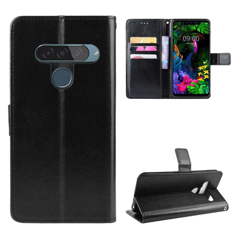 Retro Crazy Horse Texture Horizontal Flip Leather Case for LG G8S ThinQ , with Holder & Card Slot...