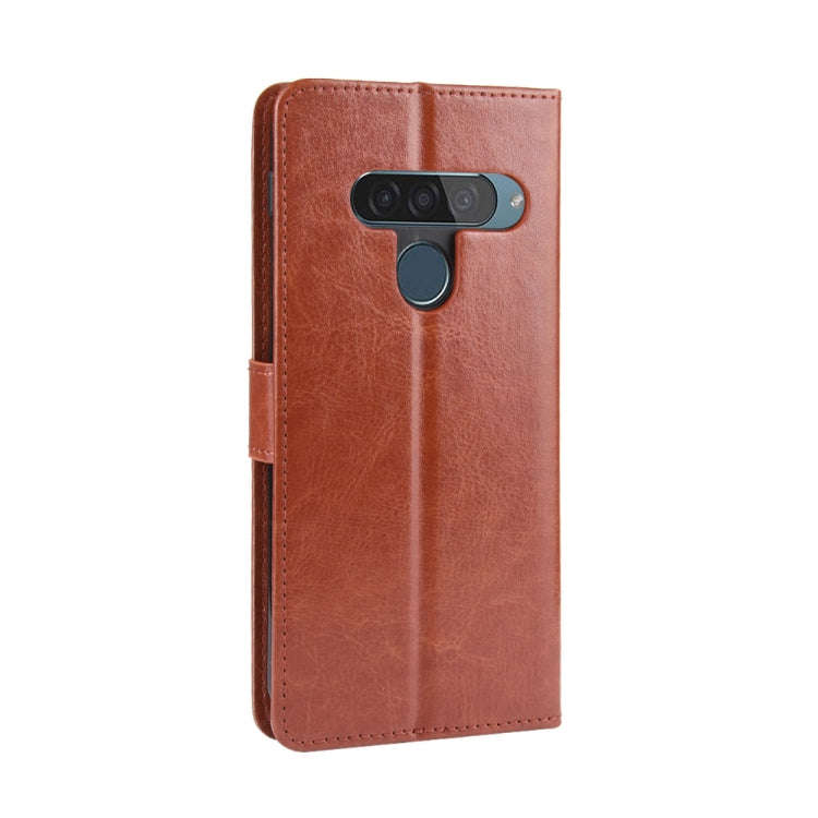 Retro Crazy Horse Texture Horizontal Flip Leather Case for LG G8S ThinQ , with Holder & Card Slot...
