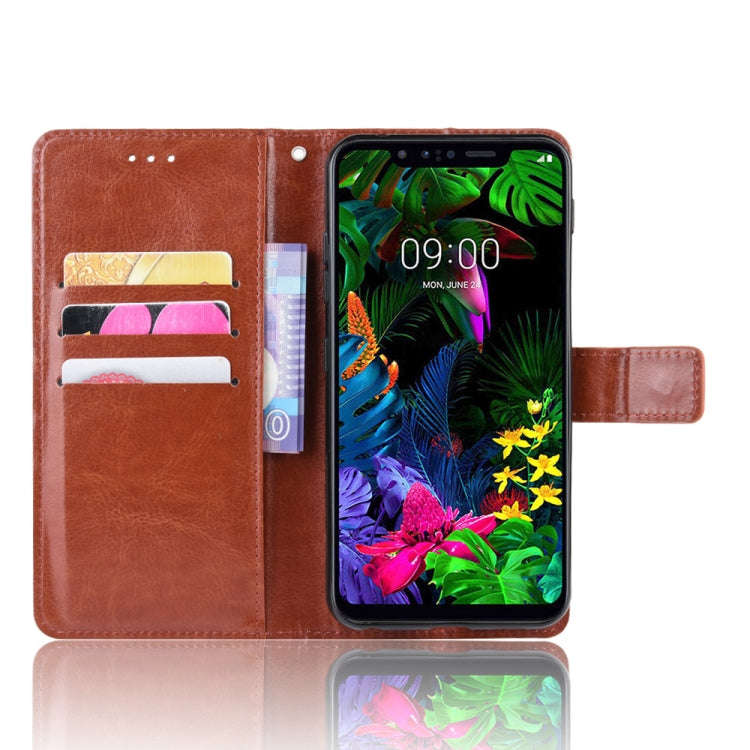 Retro Crazy Horse Texture Horizontal Flip Leather Case for LG G8S ThinQ , with Holder & Card Slot...