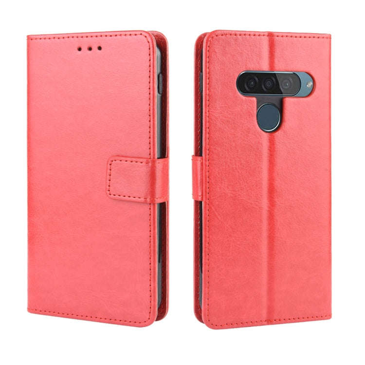 Retro Crazy Horse Texture Horizontal Flip Leather Case for LG G8S ThinQ , with Holder & Card Slot...