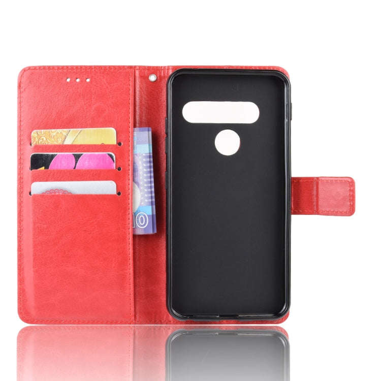 Retro Crazy Horse Texture Horizontal Flip Leather Case for LG G8S ThinQ , with Holder & Card Slot...
