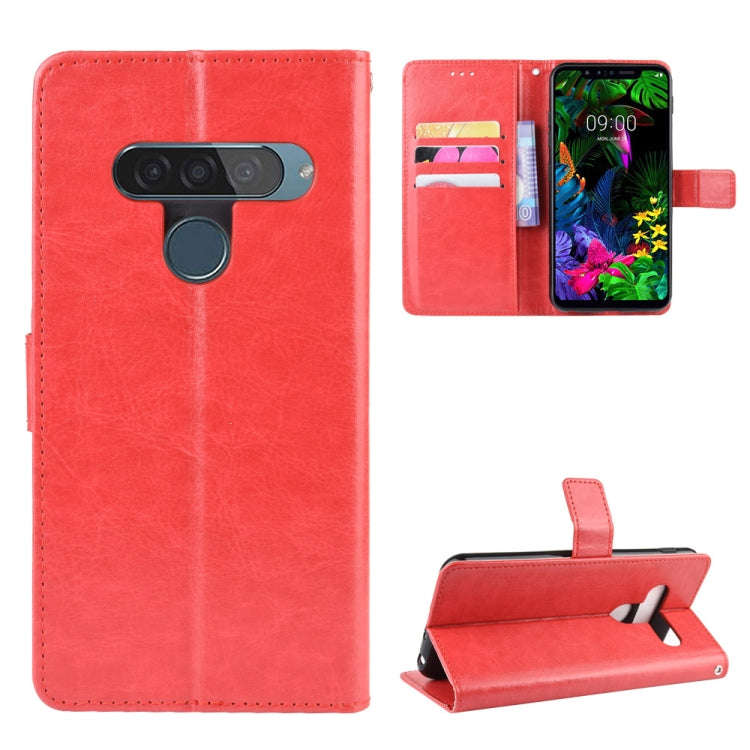Retro Crazy Horse Texture Horizontal Flip Leather Case for LG G8S ThinQ , with Holder & Card Slot...