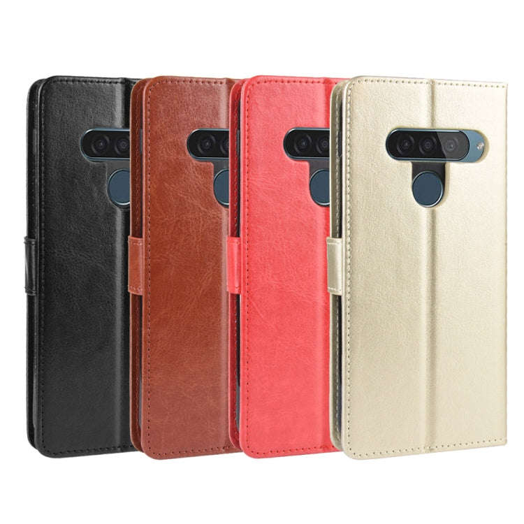 Retro Crazy Horse Texture Horizontal Flip Leather Case for LG G8S ThinQ , with Holder & Card Slot...