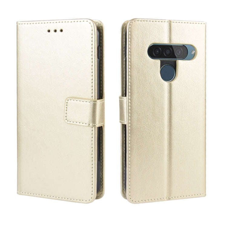 Retro Crazy Horse Texture Horizontal Flip Leather Case for LG G8S ThinQ , with Holder & Card Slot...