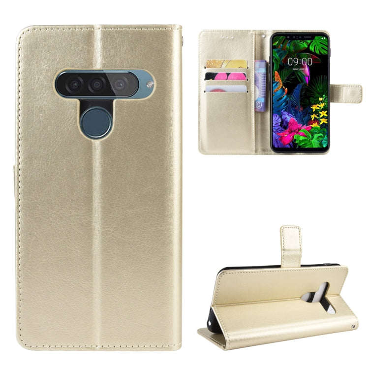 Retro Crazy Horse Texture Horizontal Flip Leather Case for LG G8S ThinQ , with Holder & Card Slot...
