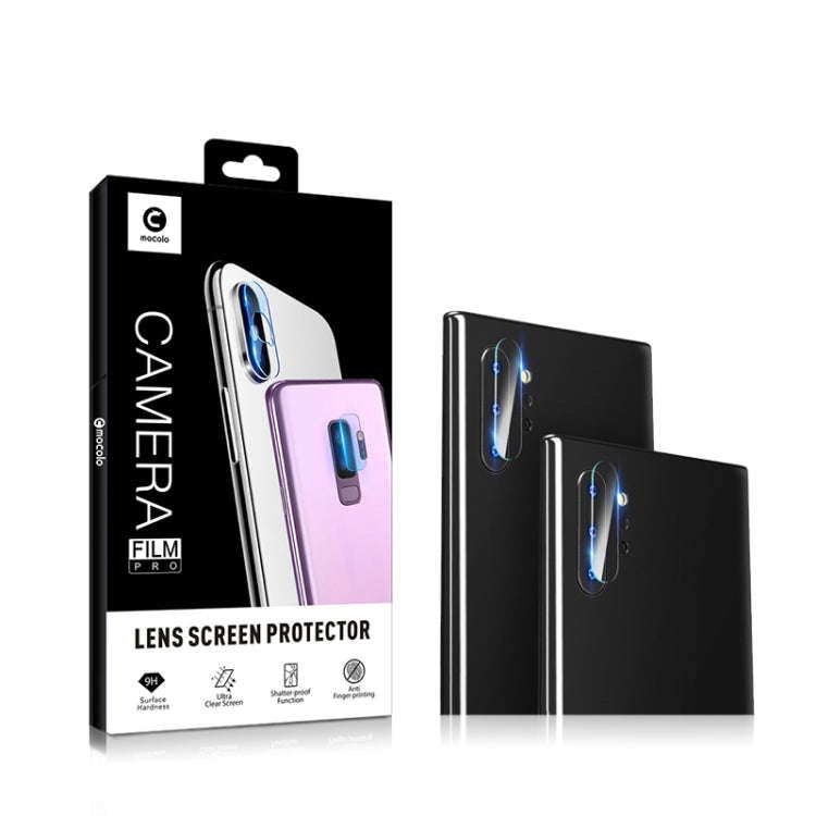 2PCS mocolo 0.15mm 9H 2.5D Round Edge Rear Camera Lens Tempered Glass Film for Galaxy Note 10