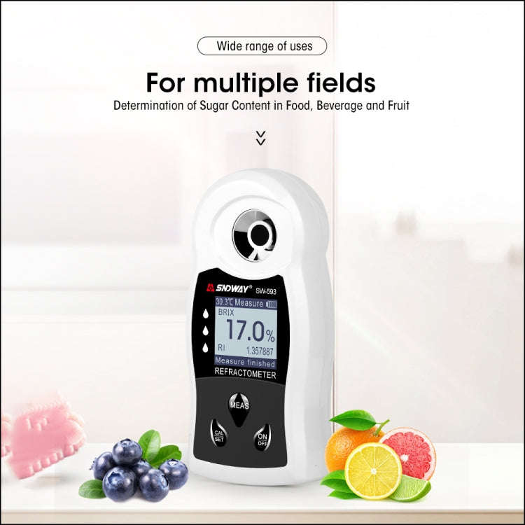 SNDWAY SW-593 Digital Refractometer Sugar Brix Meter Rechargeable Wine Beer Alcohol Drink Fruit S...