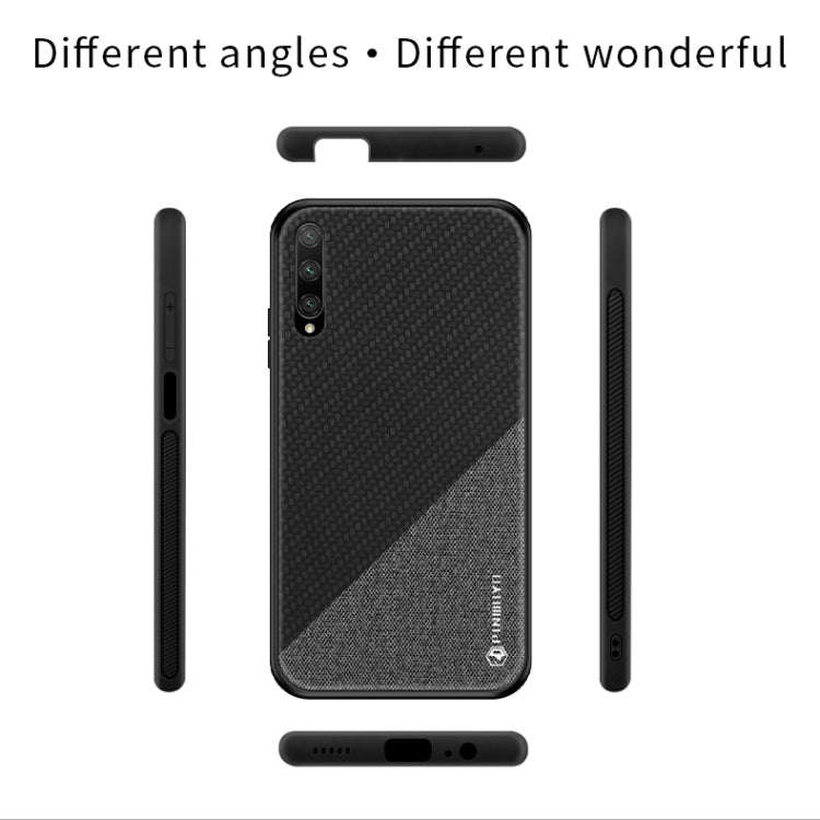 PINWUYO Honors Series Shockproof PC + TPU Protective Case for Huawei Honor 9X / Honor 9X Pro(Blue)