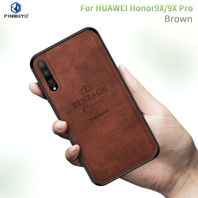 PINWUYO Shockproof Waterproof Full Coverage PC + TPU + Skin Protective Case  for Huawei Honor 9X ...