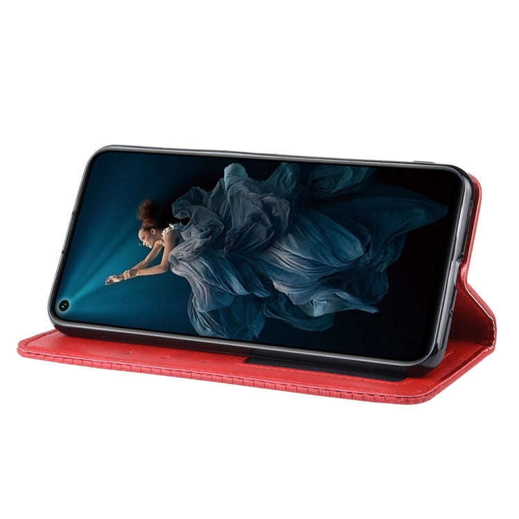 Magnetic Buckle Retro Crazy Horse Texture Horizontal Flip Leather Case for Huawei Honor 20,with H...