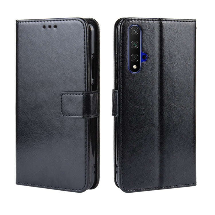 Retro Crazy Horse Texture Horizontal Flip Leather Case for Huawei Honor 20 , with Holder & Card S...