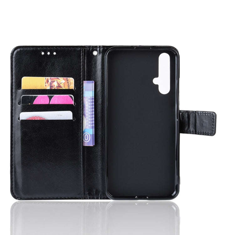 Retro Crazy Horse Texture Horizontal Flip Leather Case for Huawei Honor 20 , with Holder & Card S...