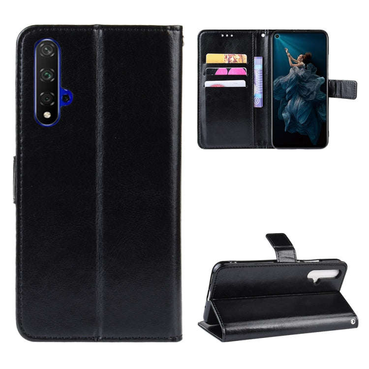 Retro Crazy Horse Texture Horizontal Flip Leather Case for Huawei Honor 20 , with Holder & Card S...