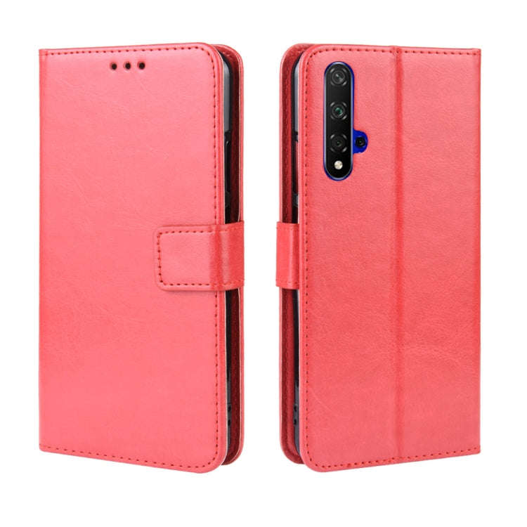 Retro Crazy Horse Texture Horizontal Flip Leather Case for Huawei Honor 20 , with Holder & Card S...