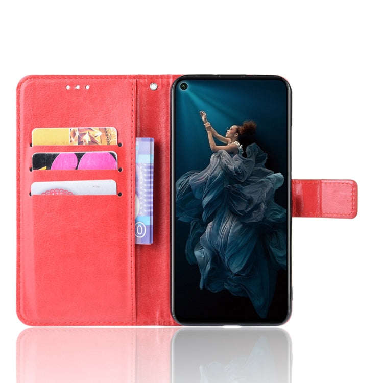 Retro Crazy Horse Texture Horizontal Flip Leather Case for Huawei Honor 20 , with Holder & Card S...