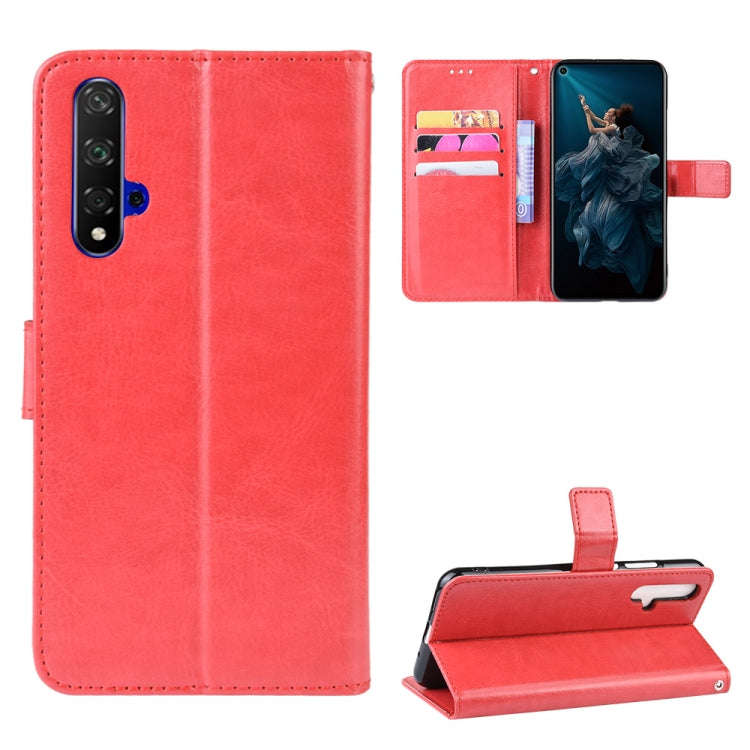 Retro Crazy Horse Texture Horizontal Flip Leather Case for Huawei Honor 20 , with Holder & Card S...