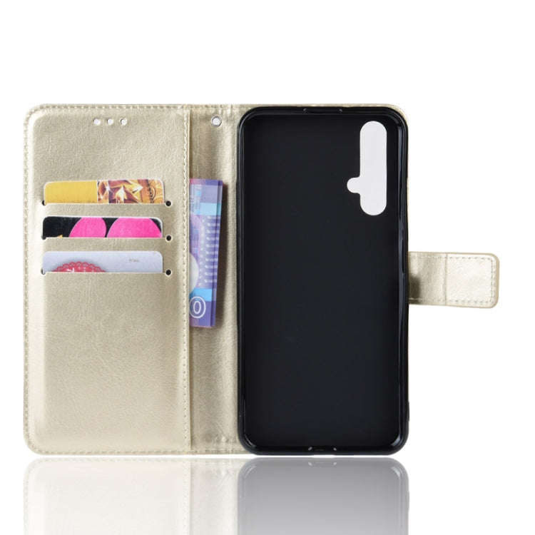 Retro Crazy Horse Texture Horizontal Flip Leather Case for Huawei Honor 20 , with Holder & Card S...