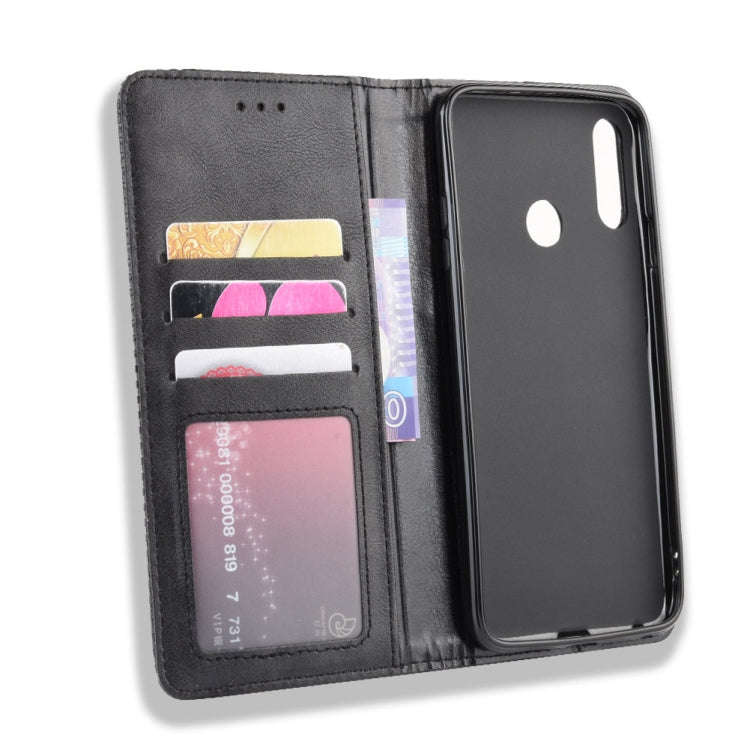 Magnetic Buckle Retro Crazy Horse Texture Horizontal Flip Leather Case for LG W10,with Holder & C...