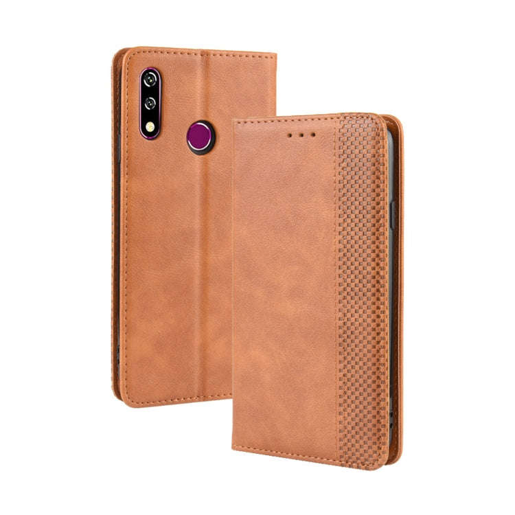 Magnetic Buckle Retro Crazy Horse Texture Horizontal Flip Leather Case for LG W10,with Holder & C...