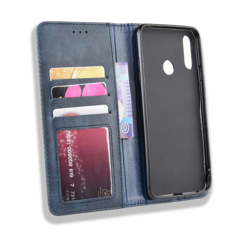 Magnetic Buckle Retro Crazy Horse Texture Horizontal Flip Leather Case for LG W10,with Holder & C...