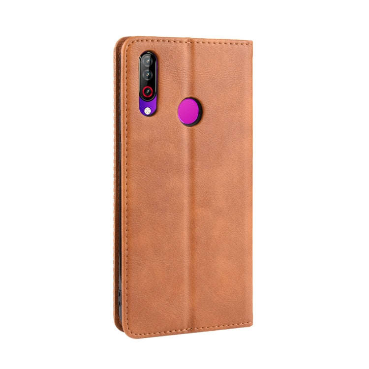 Magnetic Buckle Retro Crazy Horse Texture Horizontal Flip Leather Case for LG W30,with Holder & C...