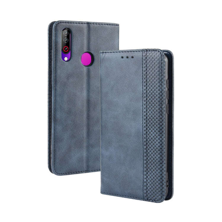 Magnetic Buckle Retro Crazy Horse Texture Horizontal Flip Leather Case for LG W30,with Holder & C...
