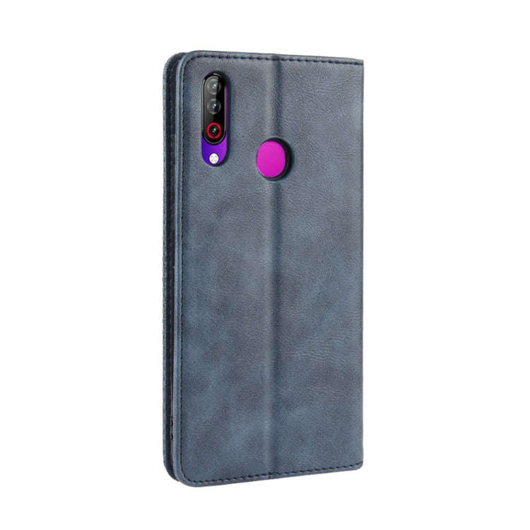 Magnetic Buckle Retro Crazy Horse Texture Horizontal Flip Leather Case for LG W30,with Holder & C...