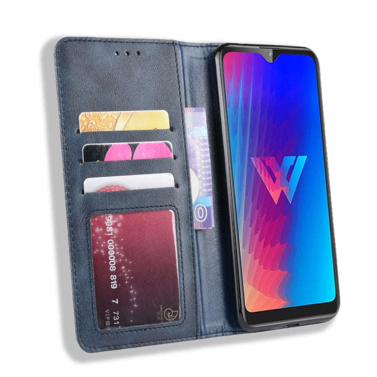 Magnetic Buckle Retro Crazy Horse Texture Horizontal Flip Leather Case for LG W30,with Holder & C...