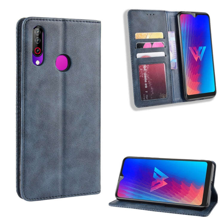 Magnetic Buckle Retro Crazy Horse Texture Horizontal Flip Leather Case for LG W30,with Holder & C...