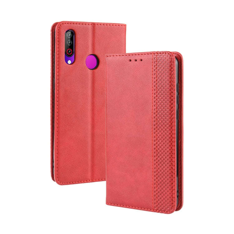 Magnetic Buckle Retro Crazy Horse Texture Horizontal Flip Leather Case for LG W30,with Holder & C...