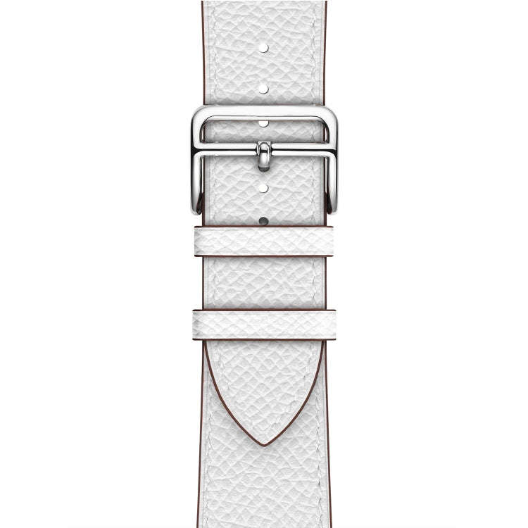 For Apple Watch 3 / 2 / 1 Generation 38mm Universal Leather Cross Band(White)