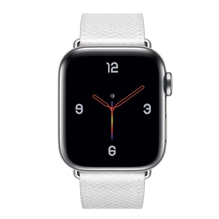 For Apple Watch 3 / 2 / 1 Generation 38mm Universal Leather Cross Band(White)