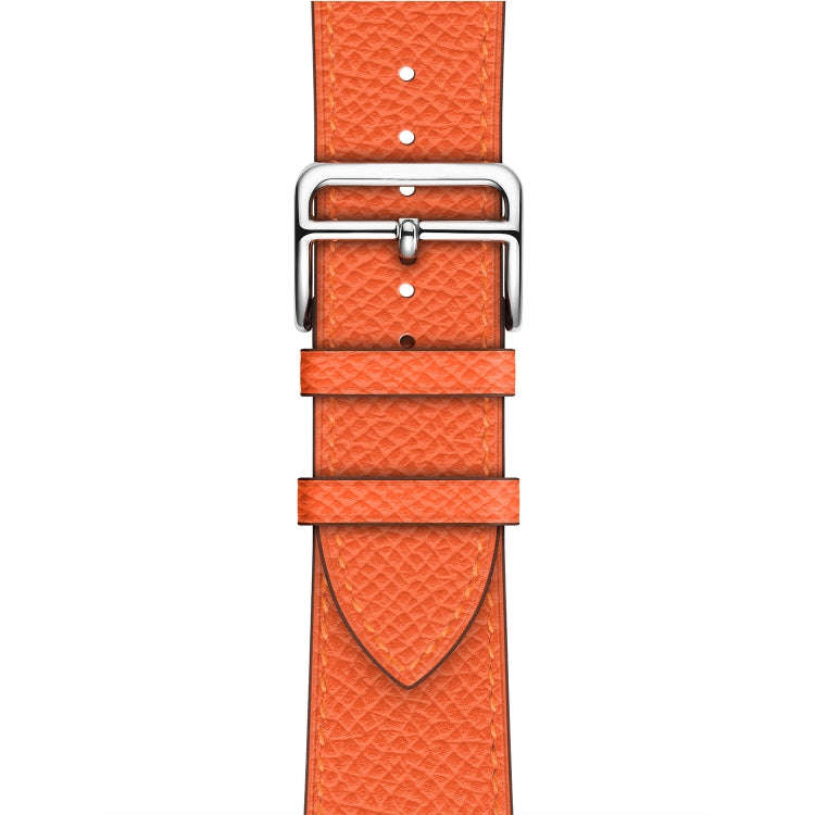 For Apple Watch 3 / 2 / 1 Generation 38mm Universal Leather Cross Band(Orange)