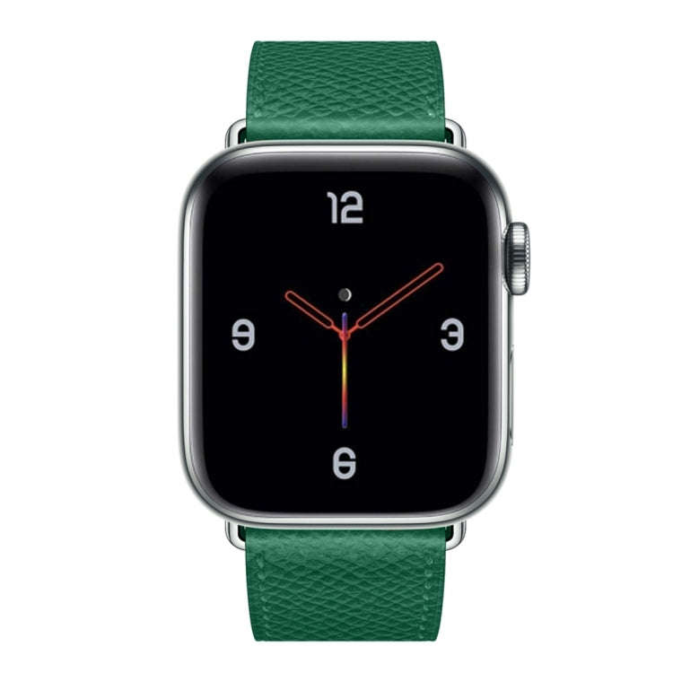 For Apple Watch 3 / 2 / 1 Generation 38mm Universal Leather Cross Band(Green)