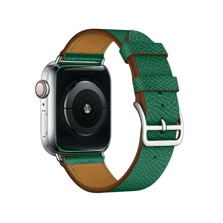For Apple Watch 3 / 2 / 1 Generation 38mm Universal Leather Cross Band(Green)