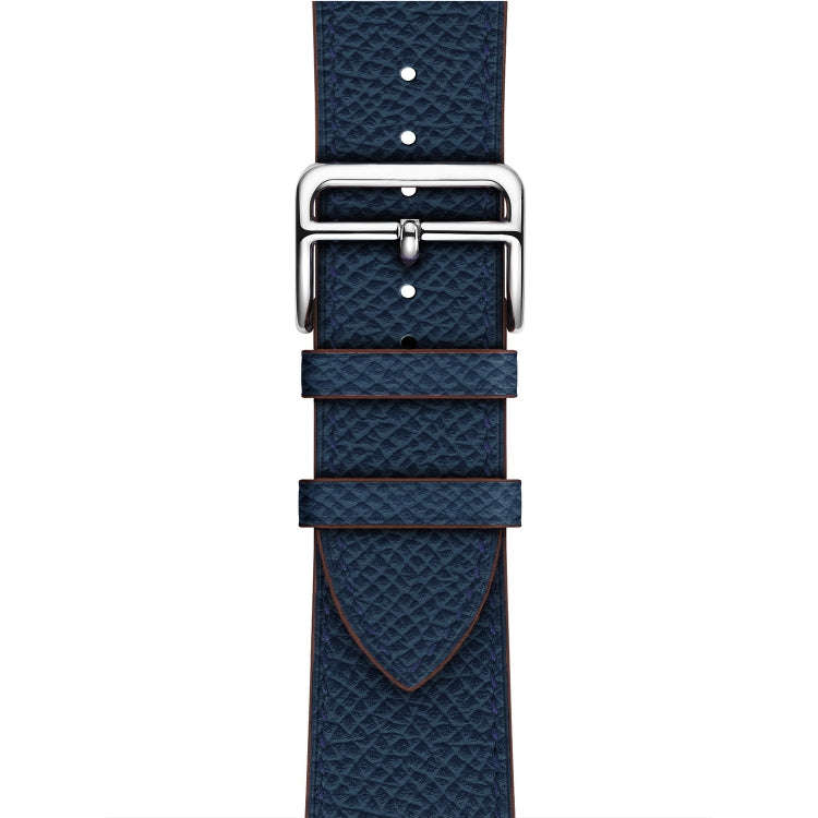 For Apple Watch 3 / 2 / 1 Generation 38mm Universal Leather Cross Band(Dark Blue)