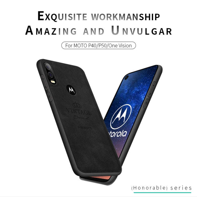 PINWUYO Shockproof Waterproof Full Coverage PC + TPU + Skin Protective Case for Motorola Moto P40...