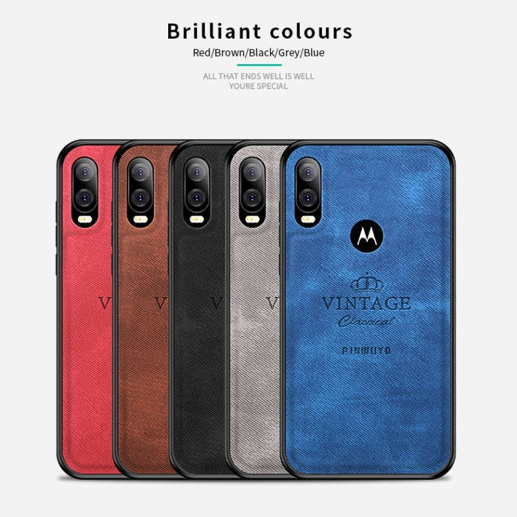 PINWUYO Shockproof Waterproof Full Coverage PC + TPU + Skin Protective Case for Motorola Moto P40...