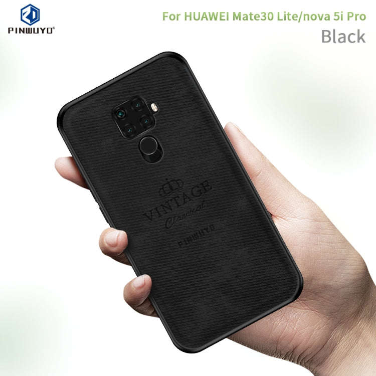 PINWUYO Shockproof Waterproof Full Coverage PC + TPU + Skin Protective Case for Huawei Nova 5i Pr...